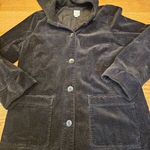 Heritage Black Cord Coat